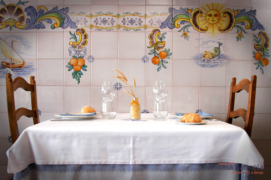 Detalle de la cerámica valenciana de limones